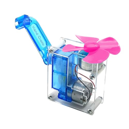 RGYBAO Manueller Generator-Lüftermodell, wissenschaftlicher Experimentiermotor, manuelles Motorventilator-Set, Kits für wissenschaftliche Projekte von RGYBAO