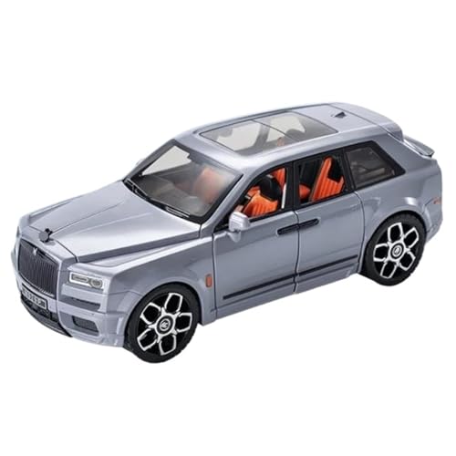 1/20 Für SUV Cullinan Legierung Luxus Auto Modell Druckguss Metall Spielzeugauto(Silver) von RHUIMEI