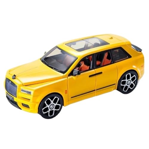 1/20 Für SUV Cullinan Legierung Luxus Auto Modell Druckguss Metall Spielzeugauto(Yellow) von RHUIMEI