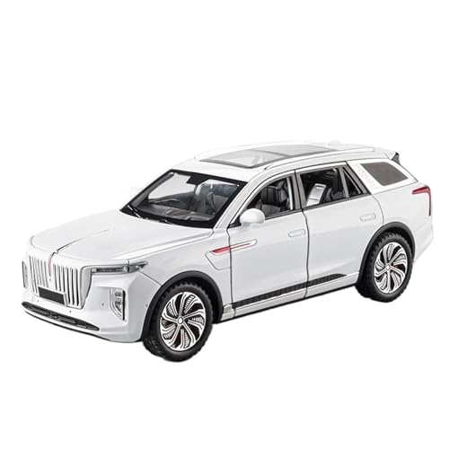 1/24 Für E-HS9 SUV Legierung Automotive Druckguss Metall Modell(White) von RHUIMEI