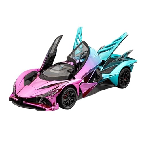 1/24 Für Helios Sport Auto Modell Simulation Legierung Auto Modell Sammlung Ornamente(Pink) von RHUIMEI