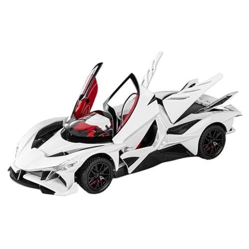 1/24 Für Helios Sport Auto Modell Simulation Legierung Auto Modell Sammlung Ornamente(White) von RHUIMEI
