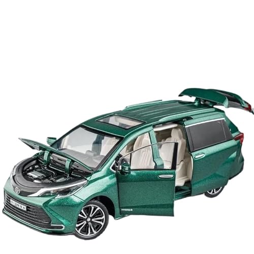 1/24 Für Sienna MPV Legierung Druckguss Spielzeug Auto Modell Sammlung Präsentieren(Green) von RHUIMEI