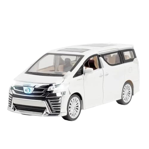 1/24 Für Vellfire MPV Diecast Business Fahrzeugmodell(White) von RHUIMEI