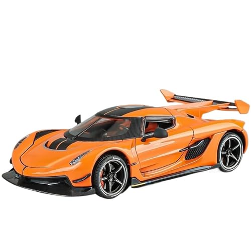 1/24 für Jesko Auto Modell Legierung Simulation Supercar Sammlung Ornamente(Orange) von RHUIMEI