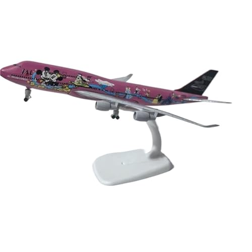1/300 Für ANA Boeing B747 Flugzeug 20cm Druckguss Metall Flugzeug Modell Sammlung Geschenk(Pink) von RHUIMEI