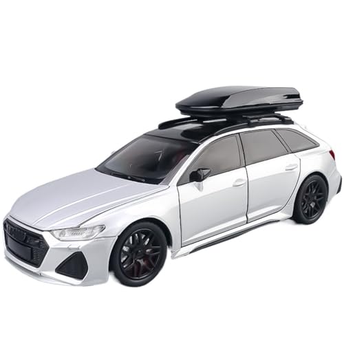 1/32 Für RS6 Spielzeugauto Legierung Druckguss Modellauto Sammlung Mit Sound Und Licht Tür(White) von RHUIMEI