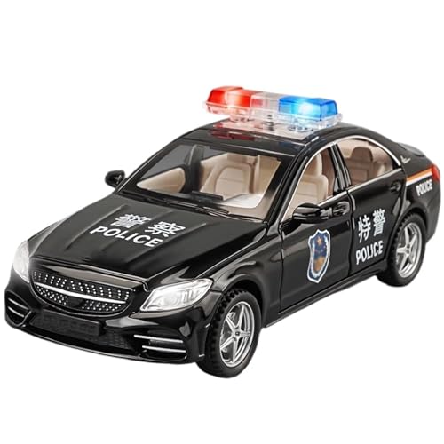 1/32 Für Legierung Simulation M4 Polizei Auto Modell Öffentliche Sicherheit Spezielle Polizei Auto(Black1) von RHUIMEI