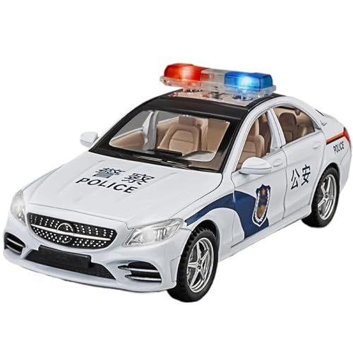 1/32 Für Legierung Simulation M4 Polizei Auto Modell Öffentliche Sicherheit Spezielle Polizei Auto(White1) von RHUIMEI