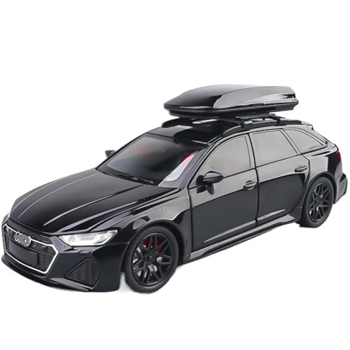 1/32 Für RS6 Spielzeugauto Legierung Druckguss Modellauto Sammlung Mit Sound Und Licht Tür(Black) von RHUIMEI