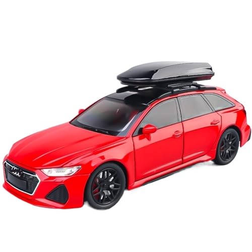 1/32 Für RS6 Spielzeugauto Legierung Druckguss Modellauto Sammlung Mit Sound Und Licht Tür(Red) von RHUIMEI