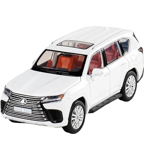1/32 Für LX600 SUV Sport Auto Spielzeug Druckguss Legierung Modell Spielzeug(White) von RHUIMEI