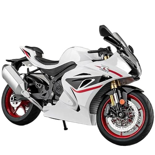 1/9 Für GSX-1000R Legierung Druckguss Sport Motorrad Modell(White) von RHUIMEI
