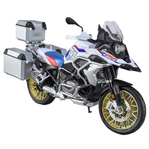 1/9 Für R1250 GS ADV Legierung Druckguss Sport Motorrad Modell(Silver) von RHUIMEI