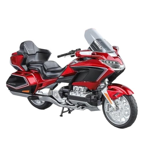 1: 11 Für Goldwing GL800 2021 Legierung Druckguss Motorrad Modell(Red) von RHUIMEI