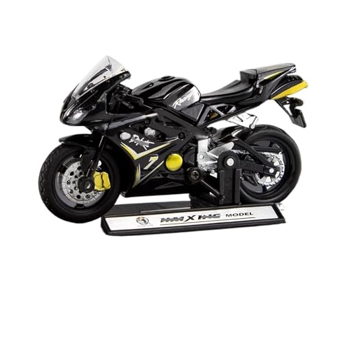 1: 18 Für Simulation Triumph 675 Motorrad Handheld Legierung Mini Motorrad Ornament Sammlung Spielzeug(Black) von RHUIMEI