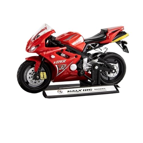 1: 18 Für Simulation Triumph 675 Motorrad Handheld Legierung Mini Motorrad Ornament Sammlung Spielzeug(Red) von RHUIMEI