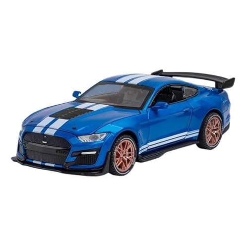 1: 32 Für Mustang Shelby GT500 Legierung Sport Auto Modell Druckguss Und Spielzeug Auto Metall Auto Modell(Blue) von RHUIMEI