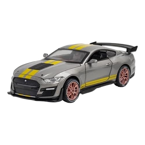 1: 32 Für Mustang Shelby GT500 Legierung Sport Auto Modell Druckguss Und Spielzeug Auto Metall Auto Modell(Chrome) von RHUIMEI