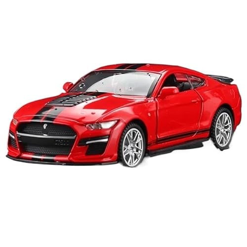 1: 32 Für Mustang Shelby GT500 Legierung Sport Auto Modell Druckguss Und Spielzeug Auto Metall Auto Modell(Red) von RHUIMEI