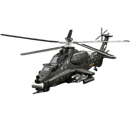 1: 72 Für WZ-10 Hubschrauber Legierung Druckguss Modell Sammlung Ornamente(Black) von RHUIMEI