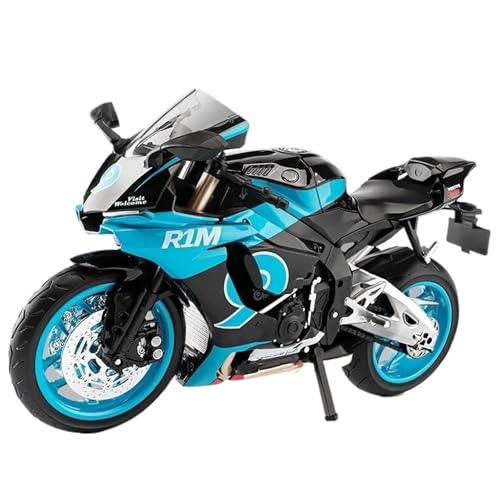 1: 9 Für R1M Motorrad-Legierungsmodelle(Blue) von RHUIMEI