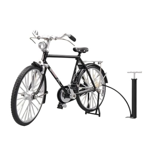 1:10 Simulation des Chinesischen Briefträgers Zwei Acht-Bar-Briefträger Auto-Legierung Fahrrad Oldtimer-Modell Exquisite(Black) von RHUIMEI