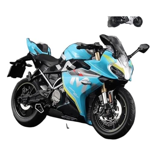 1:12 Für 250SR Racing Alloy Motorrad Druckgussmodell(Blue) von RHUIMEI