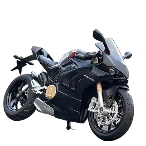 1:12 Für Panigale V4S Alu-Motocross-Modell(Black) von RHUIMEI