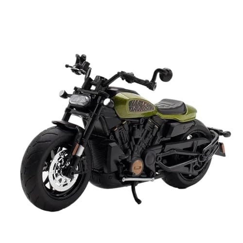 1:12 Für Sportster S Alloy Racing Motorradmodell(Green) von RHUIMEI