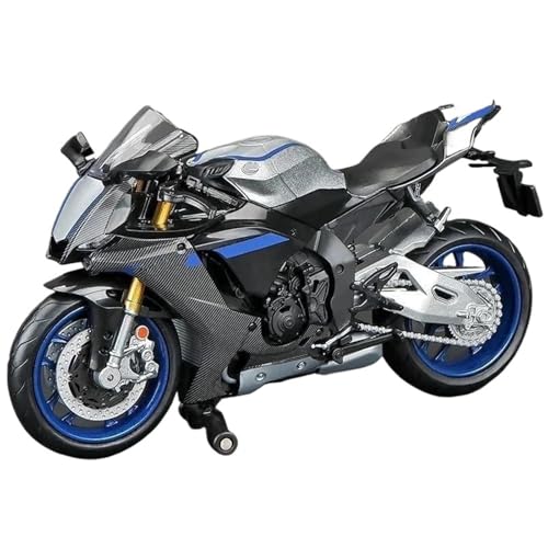 1:12 Für YZF-R1M Racing Alloy Motorradmodell(Black) von RHUIMEI