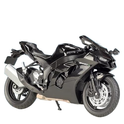 1:12 Für ZX-10R Legierung Heavy Duty Lokomotive Motorrad Modell(Black) von RHUIMEI