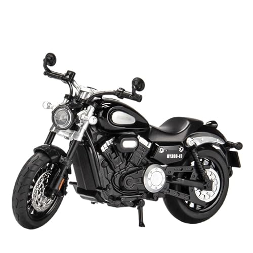 1:12 Penta Jinjila 300 Motorradmodell Vintage Motorrad Simulation Legierung Automodell Ornamente Exquisite(Black) von RHUIMEI