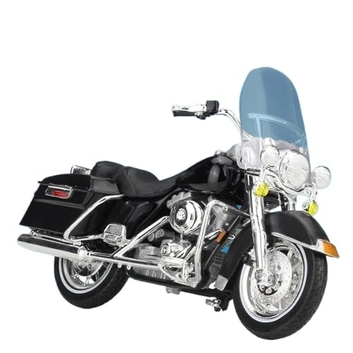 1:18 Für 1999 Flhr Road King Legierung Motorradmodell(Black) von RHUIMEI