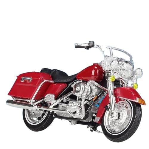 1:18 Für 1999 Flhr Road King Legierung Motorradmodell(Red) von RHUIMEI