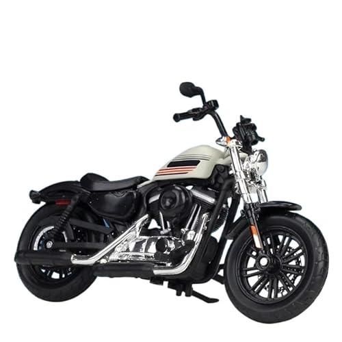 1:18 Für 2018 Forty-Eight Alloy Racing Motorradmodell(White) von RHUIMEI