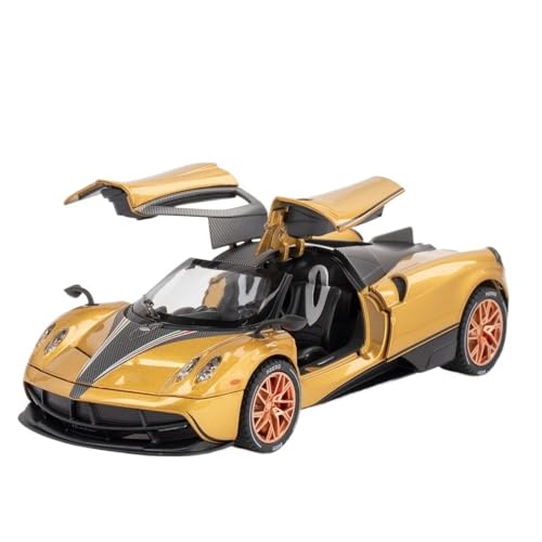 1:18 Für Huayra BC Alloy Diecast Modellauto Mit Carbonfaserverkleidung(Gold) von RHUIMEI