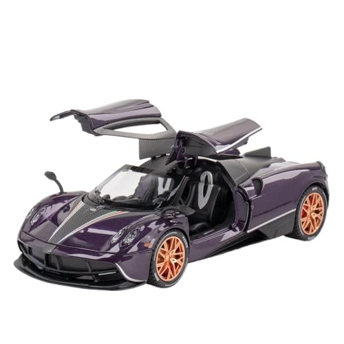 1:18 Für Huayra BC Alloy Diecast Modellauto Mit Carbonfaserverkleidung(Purple) von RHUIMEI