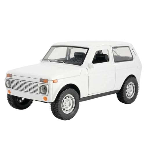 1:18 Für Niva Oldtimermodelle Legierung Diecast Metall Automodelle(White) von RHUIMEI