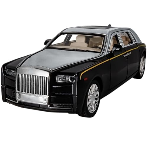 1:18 Für Phantom Modell Auto Legierung Pull Back Druckguss Auto Sound Und Licht Modell(Silver) von RHUIMEI
