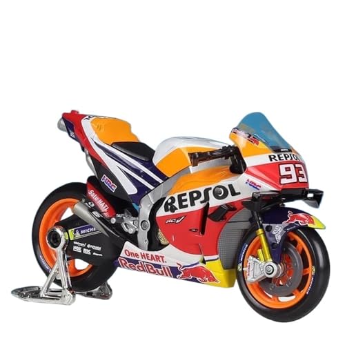 1:18 Für Rc213v Racing Alloy Motorradmodell(Yellow) von RHUIMEI