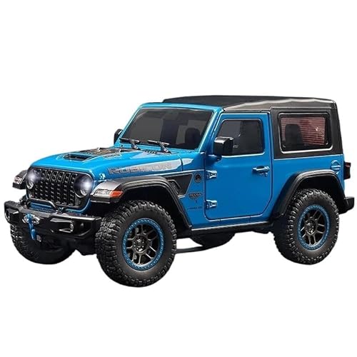 1:18 Für Wrangler Legierung Modell Auto Mit Sound Und Licht Effekte Sammler Ornamente(Blue) von RHUIMEI