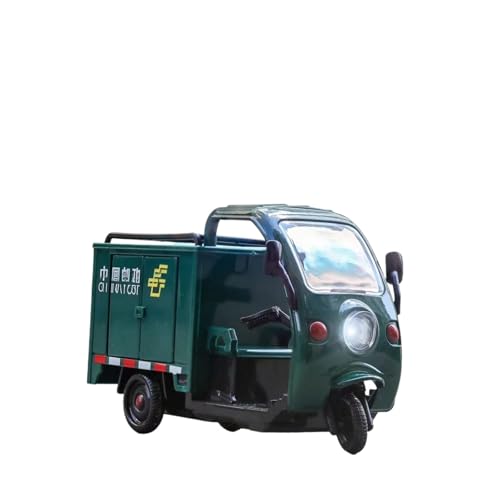 1:18 Simulation Cartoon Trägheit Express Post Dreirad Auto for Mitnehmen Junge Spielzeugauto Modell Exquisite(Green) von RHUIMEI