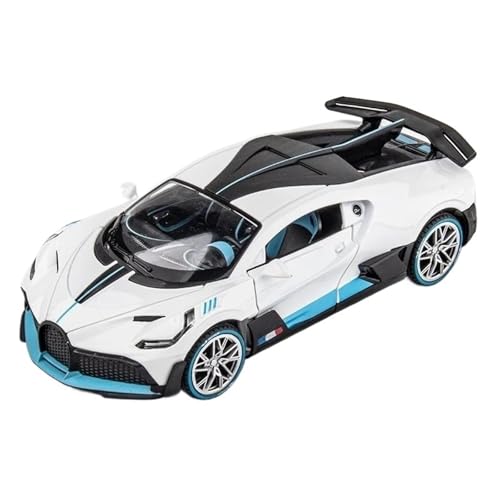 1:22 for Divo Legierung Sport Auto Druckguss Modell Sammlung Display Ornamente(White) von RHUIMEI
