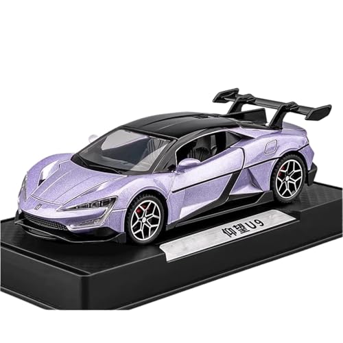 1:24 BYD Sieht Aus Wie U9 Druckgussauto-Modellauto-Modellsammlung Ornamente(Purple) von RHUIMEI