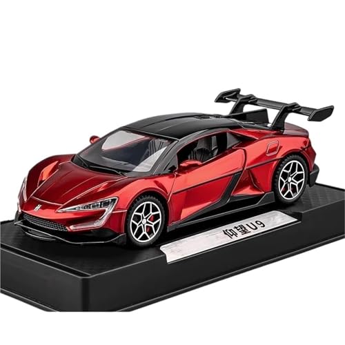 1:24 BYD Sieht Aus Wie U9 Druckgussauto-Modellauto-Modellsammlung Ornamente(Red) von RHUIMEI