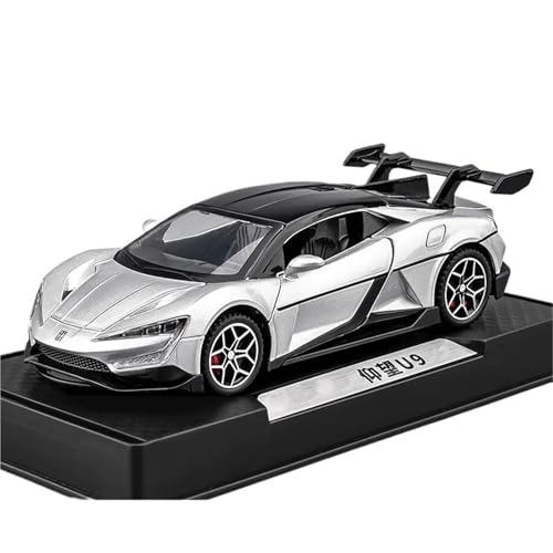 1:24 BYD Sieht Aus Wie U9 Druckgussauto-Modellauto-Modellsammlung Ornamente(Silver) von RHUIMEI
