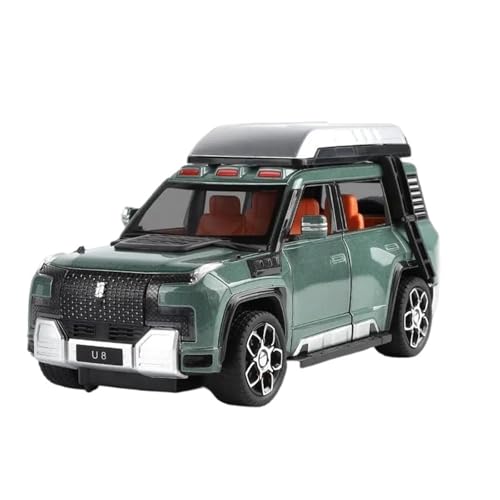 1:24 Blick Nach Oben Auf U8 SUV Legierung Druckguss Auto Modell Geburtstagsgeschenk(Green) von RHUIMEI