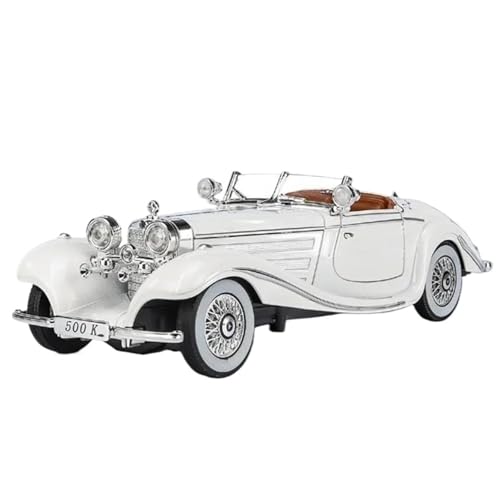 1:24 Für 1936 500K Diecast Metall Oldtimer Automodell(White) von RHUIMEI