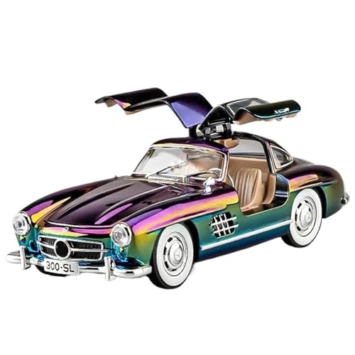 1:24 Für 300SL Galvanisierte Version Automobil-Druckguss-Metallmodell(Purple) von RHUIMEI